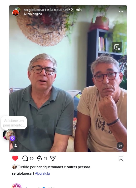 laurapaumer's tweet photo. ai meu pai gravou um video se posicionando a favor do lula como se ele fosse famoso mt fofo mds kkkkkkkkkkk https://t.co/KR7J96uMI2