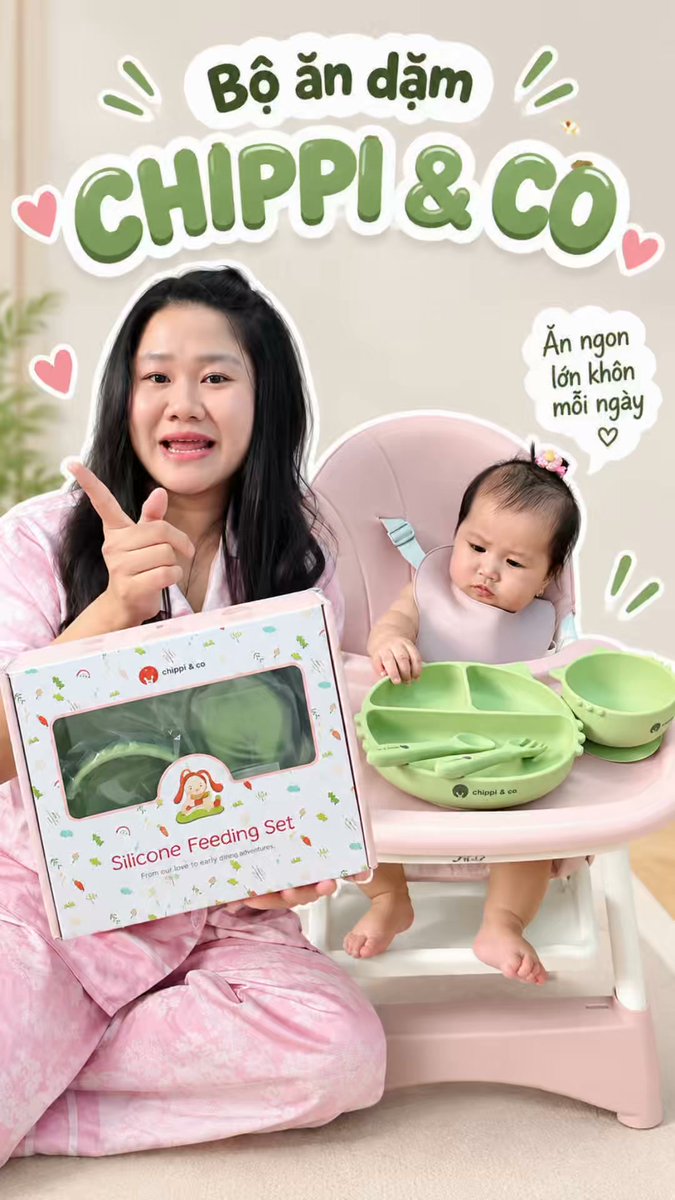 serchdve's tweet photo. Top 1 những thứ nhanh nhất thế giới: tay em bé. Chỉ lơ đãng một chút là bát đã bị lật. Bộ ăn dặm CHIPPI &amp; CO với đế hút chắc giúp bát, khay bám chặt vào bàn hoặc ghế ăn, mẹ yên tâm hơn mỗi bữ https://t.co/s4zshJxlqV