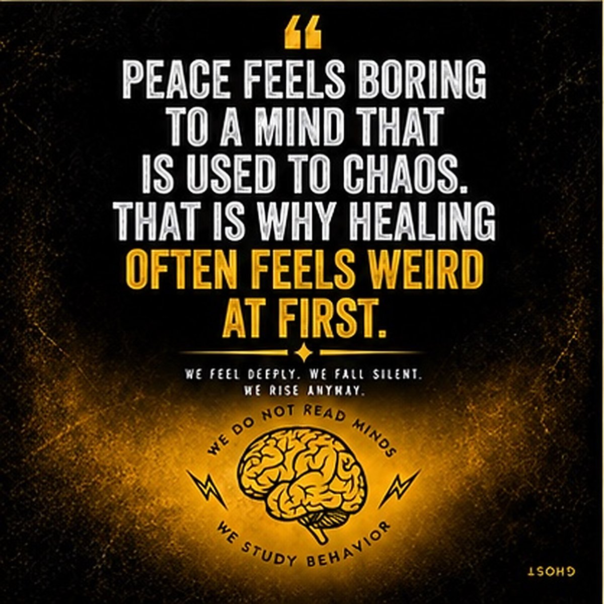 0phranklyn's tweet photo. A nervous system accustomed to chaos can mistake peace for emptiness. Sometimes healing feels strange before it finally feels safe. https://t.co/iKGM5MIMbg