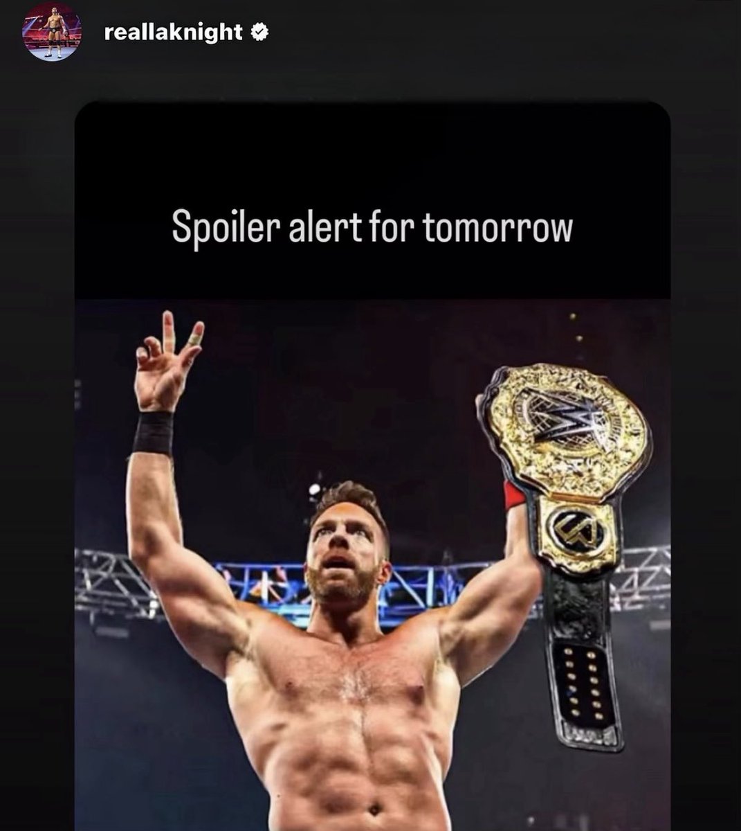 FadeAwayMedia's tweet photo. LA KNIGHT JUST SPOILED THE MAIN EVENT OF MONEY IN THE BANK 👀

#MITB https://t.co/jMKoW4vmXG