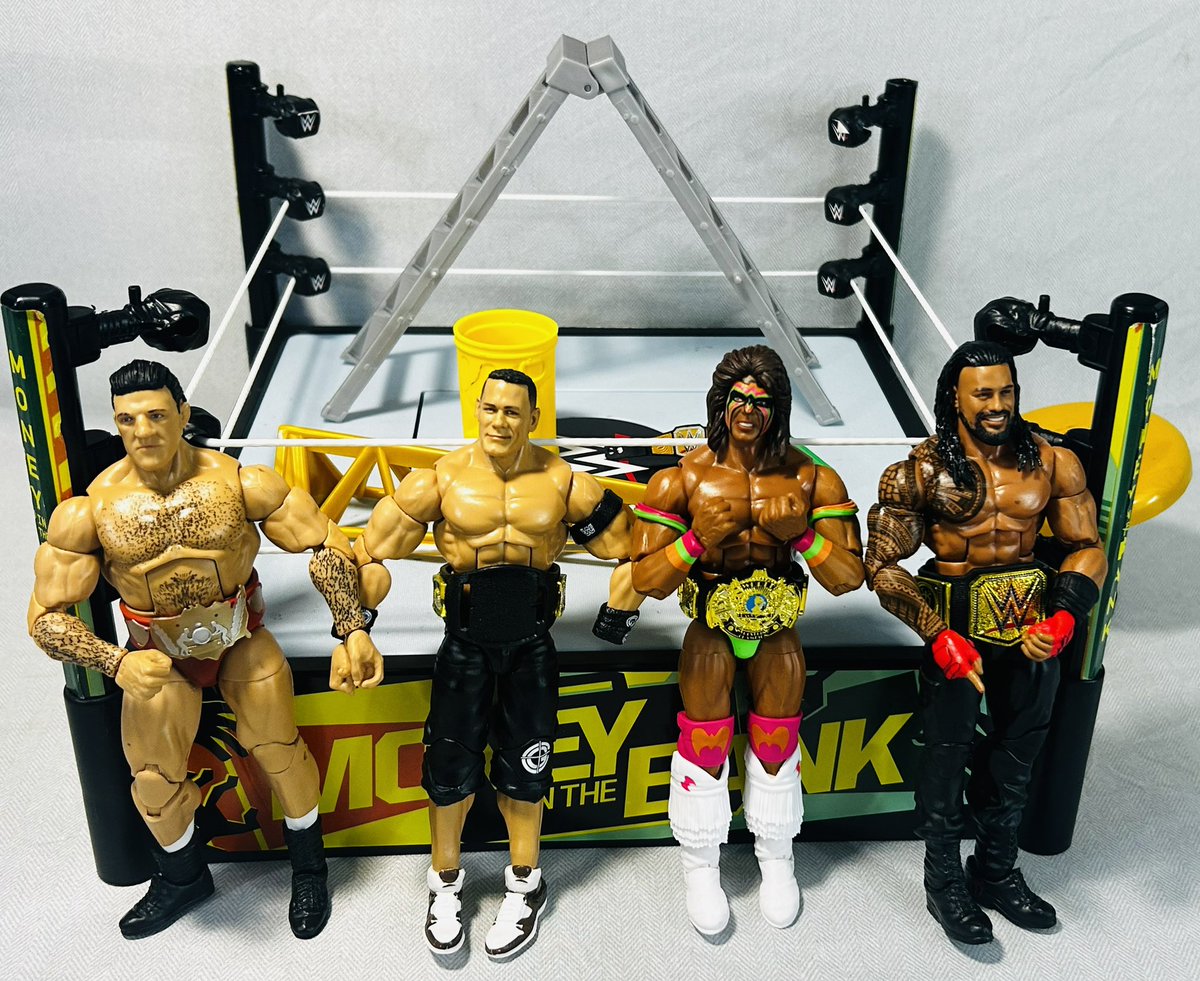 ctlj77's tweet photo. Check out WWE Money in The Bank Ring Playset (missing Crane Piece) With (4) Figures https://t.co/iQKZa6Gtip #eBay via @eBay https://t.co/IMEoTLWsyi