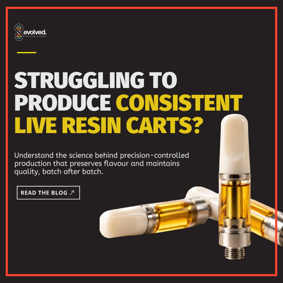 evolved_es's tweet photo. Quality live resin carts start with a repeatable process. 🧪
From extraction to filling, every step matters.

Explore our guide to consistency and scale in live resin cart production.
🔗 https://t.co/Jh4kDvCTx9

#CannabisTech #ExtractionLab #CannabisExtraction #LiveResin https://t.co/j1sYn7eBK2