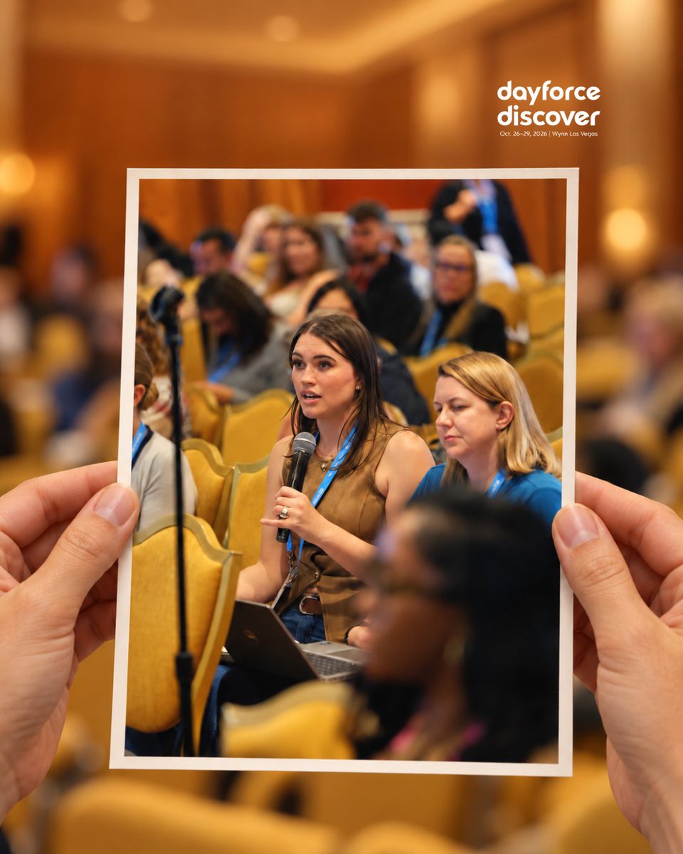 Dayforce's tweet photo. Got questions? Bring them to Dayforce Discover.  

Come curious. Ask away. Leave with new ideas, answers, and connections.

Register for Discover: https://t.co/h2lw1qQlsc https://t.co/FpusgBGjj6