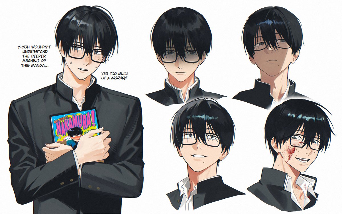 spenixthebig's tweet photo. (au) practiced some expressions 🙃 https://t.co/h3215fbyUm