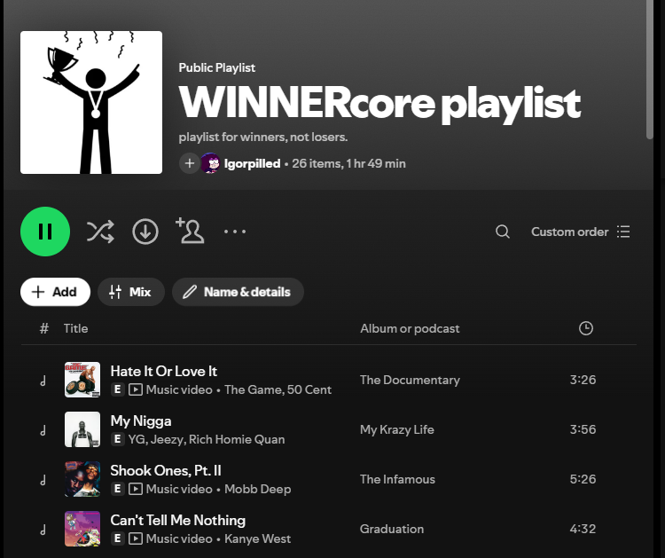 igor2008film's tweet photo. fuck you guys, no more losercore, only WINNERcore https://t.co/Vh591LDAFc