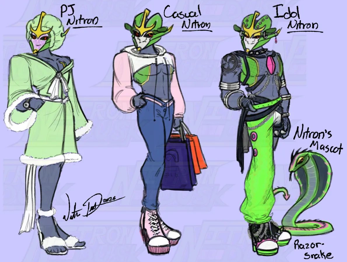 NitronDusk's tweet photo. The Idol AU is so fun! I cant wait to share their adventures with everyone ^-^ Here is Nitron and his PJ, casual and Idol designs!
Sharing the AU with @SylveonFrancy and goofyboss (🦋) and their awesome OCs.
#maccadams #transformers #tfp #tfprime #transformersoc https://t.co/LayZwEJWOe