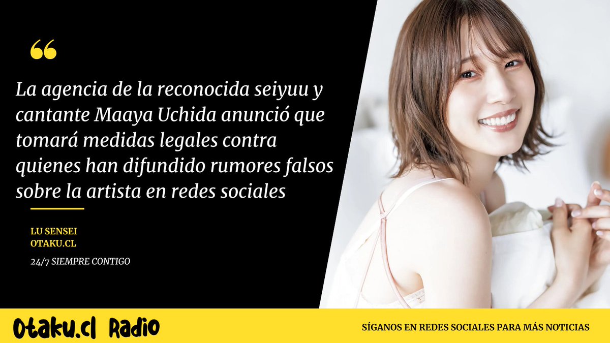 OtakuCLRADIO's tweet photo. Les traigo chisme del mundo seiyuu

Recuerda sintonizar nuestra radio:  https://t.co/1PpCk66OpW 

#noticiasdeanime #anime2026 #anime #jpop #jrock #kpop #vocaloid #CulturaOtaku #otakucl #AnimeRadio https://t.co/7XldKsqesP