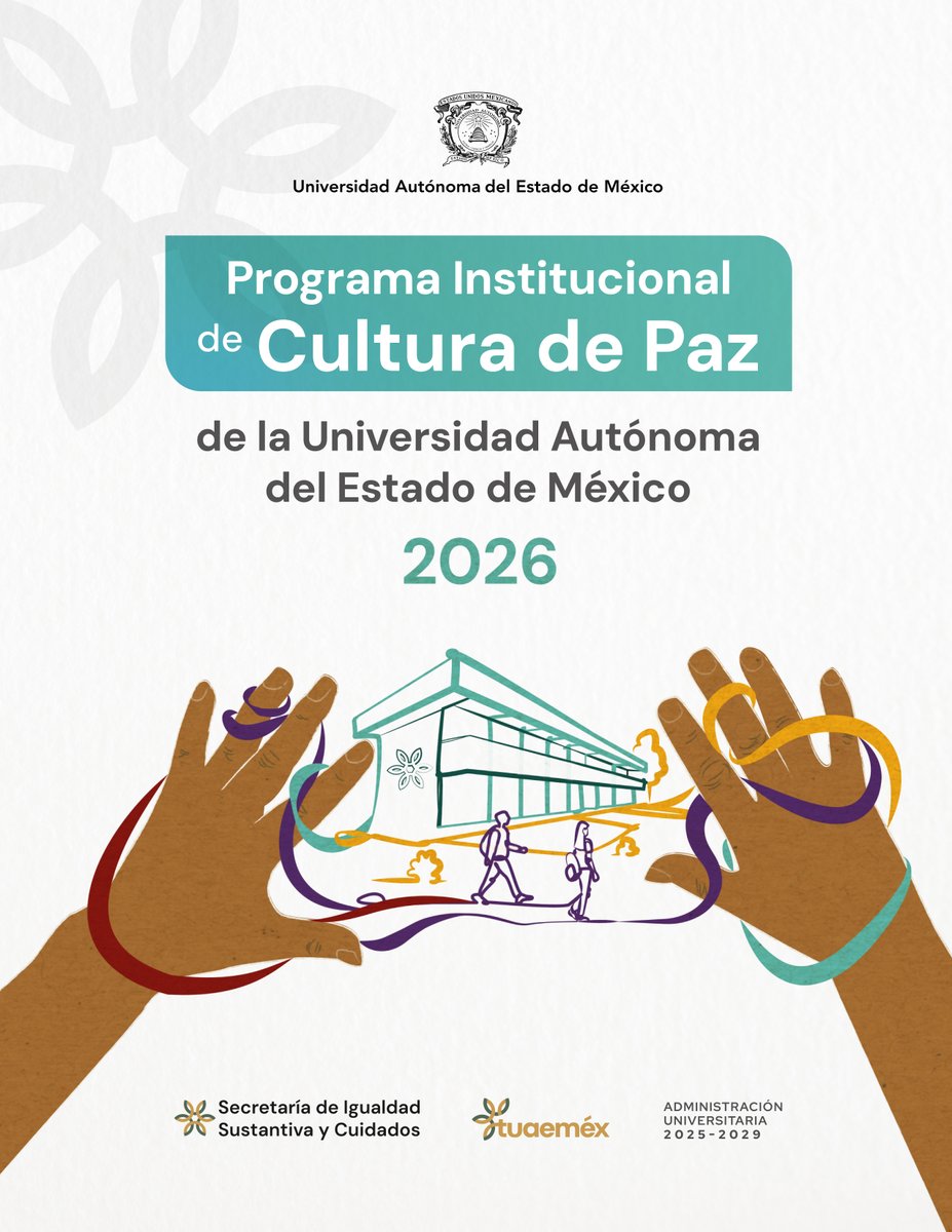 UAEM_MX's tweet photo. #tuaeméx te invita a consultar el Programa Institucional de Cultura de Paz, un instrumento que permite promover la construcción de una cultura de paz en nuestra casa de estudios
Conócelo en: https://t.co/IPG2B84NE9 https://t.co/hbKGFtv0Co