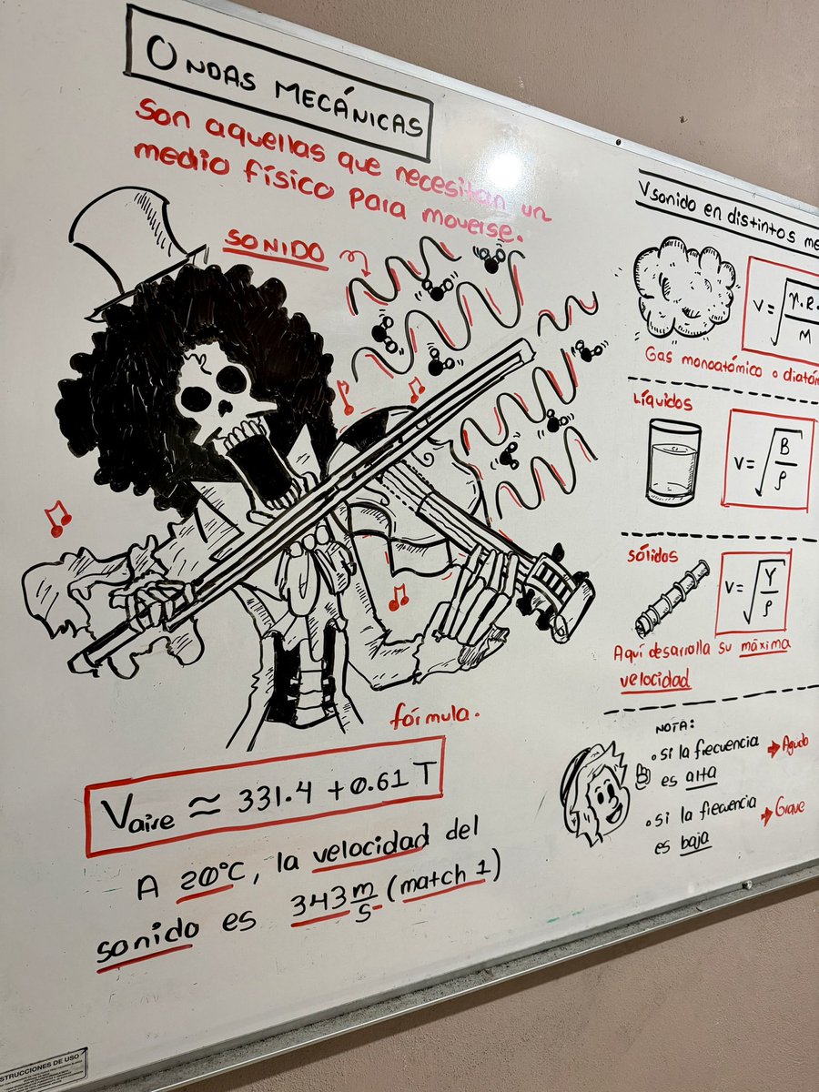 HeeyOliveer's tweet photo. Ondas mecánicas con Brook. #onepiece #fisica #anime https://t.co/zONGEbEmNS