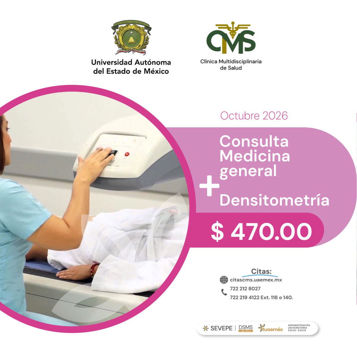 UAEM_MX's tweet photo. #tuaeméx se suma a la lucha contra el Cáncer de Mama.
 
Durante octubre, la @CMSUAEMex, te ofrece paquetes para el cuidado de la mujer a precios especiales.

Agenda tu cita en: https://t.co/T9oJ5OC06G
 722 212 80 27 / 722 219 41 22 extensiones 118 o 140. https://t.co/5zqNmSlroi