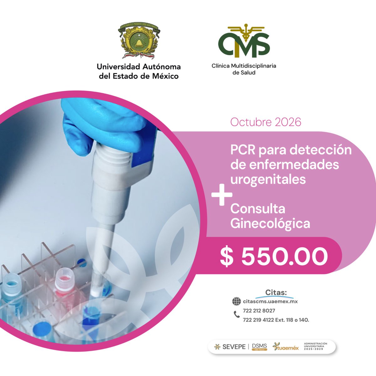 UAEM_MX's tweet photo. #tuaeméx se suma a la lucha contra el Cáncer de Mama.
 
Durante octubre, la @CMSUAEMex, te ofrece paquetes para el cuidado de la mujer a precios especiales.

Agenda tu cita en: https://t.co/T9oJ5OC06G
 722 212 80 27 / 722 219 41 22 extensiones 118 o 140. https://t.co/5zqNmSlroi