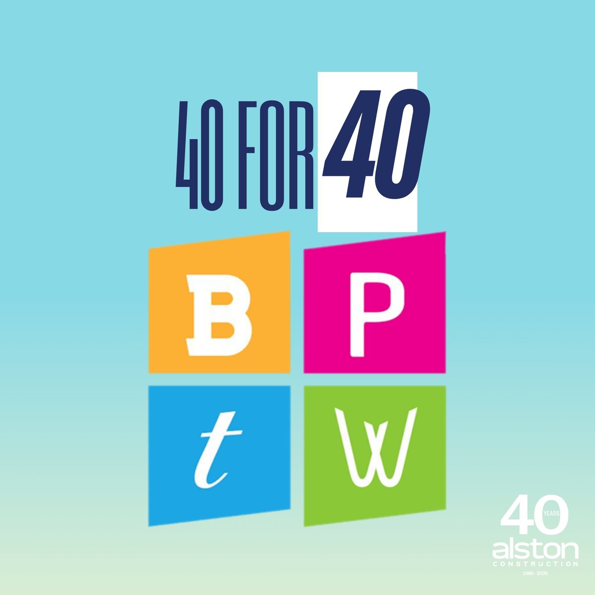 alstonconstruct's tweet photo. 40 years of building, and our recognition shines because of our great employees 🏆

Alston Construction has been named a Best Place to Work each year since 2014. We wouldn’t be where we are without the people who build with us every day. #40for40 #BestPlacesToWork https://t.co/3Z7PbNKRoW