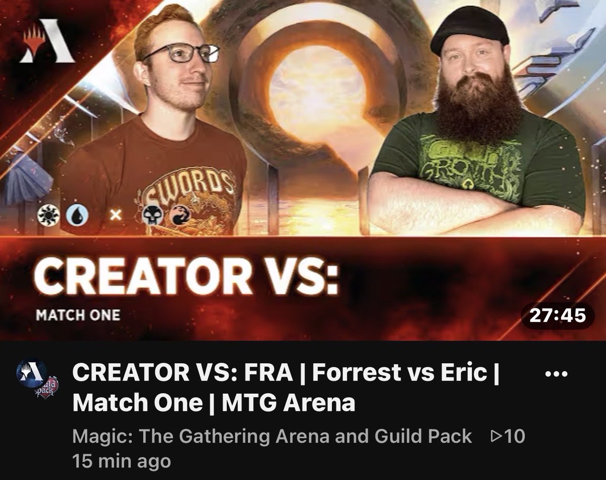 guild_pack's tweet photo. We’re so excited to have teamed up with @wizards_magic to bring you a Creator Vs series! 

We explore Reality Fracture and go head to head on Arena to see who will come out on top! 

Check in out on their page now! 

https://t.co/35nOETd6QZ https://t.co/bXWuCJHPss