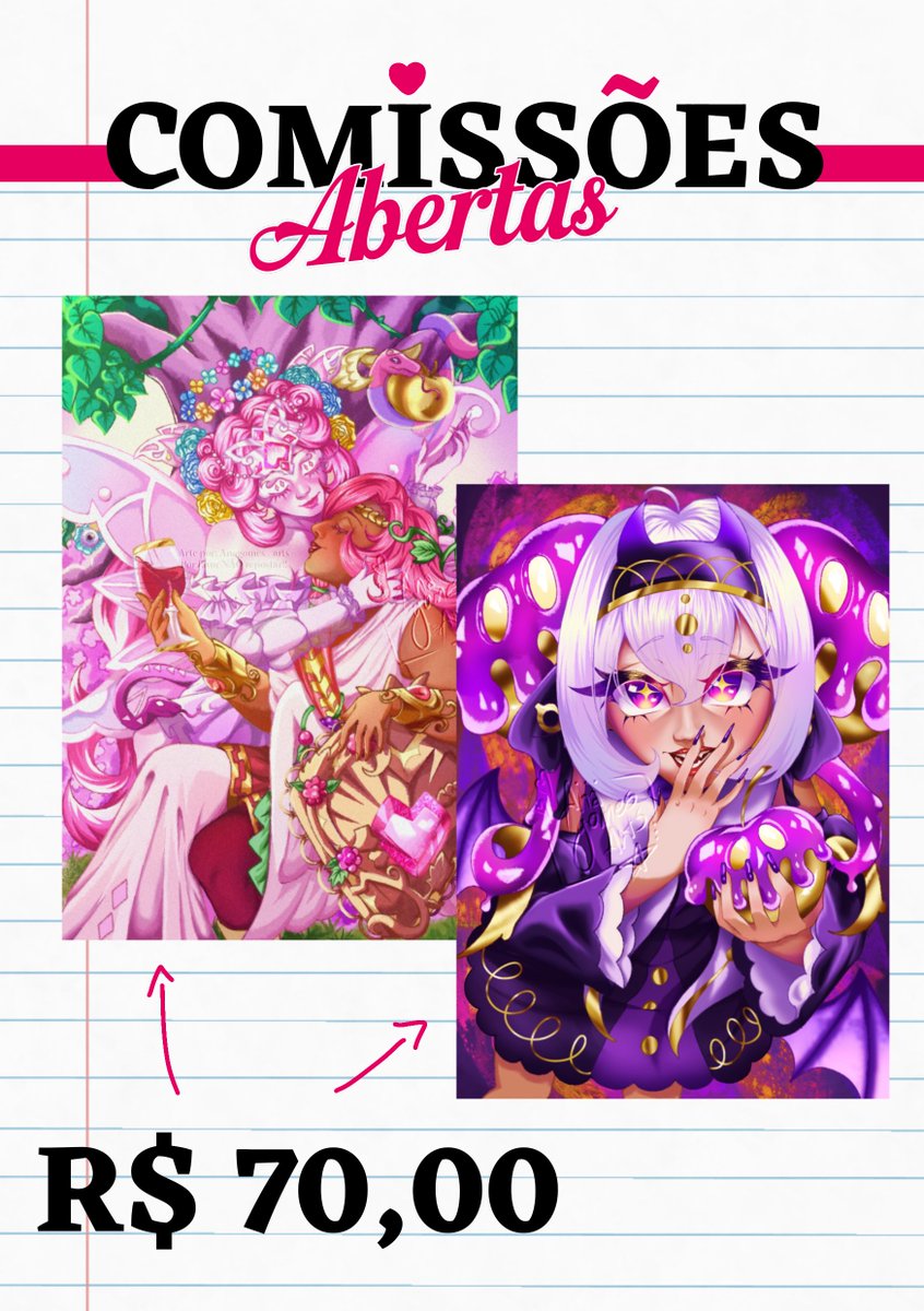 Anagomes_arts's tweet photo. Comissões abertas! Vou deixar alguns exemplos de comissões nessa thread! 💞 #commission #comissõesabertas #commissionsopen #artmoots https://t.co/gSiEusT7SW