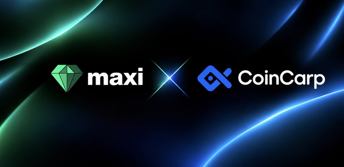 MaxiFamilyHQ's tweet photo. New listing just dropped 🟢

$MAXI is now listed on @coincarpcom 💎

📊 Discover $MAXI, track its price &amp; explore market data. https://t.co/umatOcgn8d