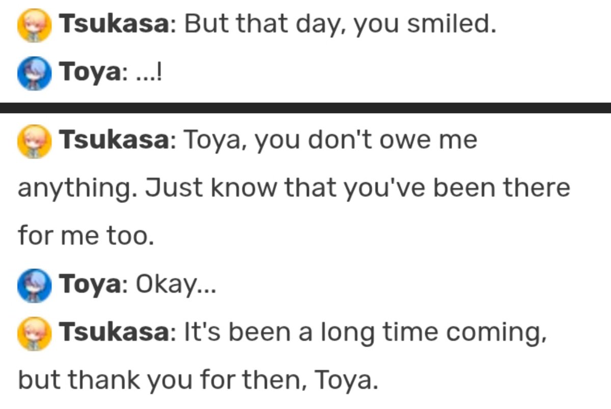 toyaorin's tweet photo. actual tears in my eyes rn because i just remembered these. they mean so much to each other i feel ill https://t.co/b2cJFQZQRX
