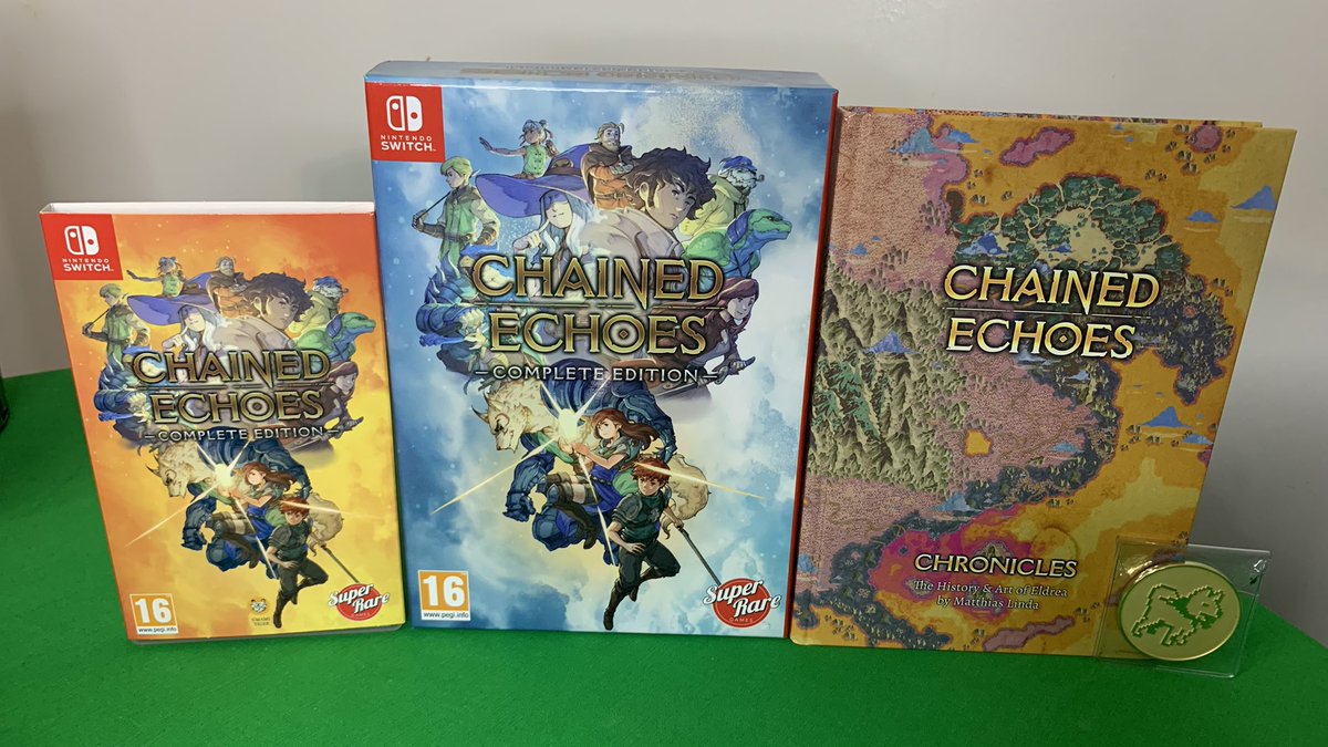 Radical_Reggie's tweet photo. Super Rare Games coming in clutch!  I originally ordered this game on the ps4 from another company a couple of years ago, but that fell through. Really happy Super Rare picked this game up and released it in a timely manner. #chainedechoes #superraregames #rpg https://t.co/EGVbgbZvh3