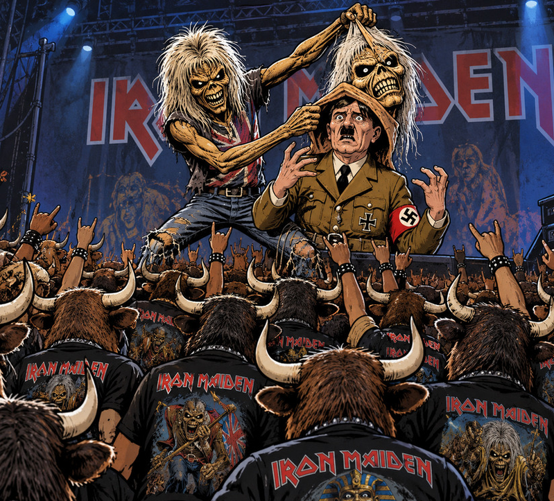 MetalComLula's tweet photo. Tem que ser imbecil pra vestir camisa do Iron e reproduzir mentiras como um boi amestrado.

Décadas ouvindo uma banda que canta sobre guerras, massacres e manipulação pra terminar como idiota útil, repetindo merda.

Você pode conhecer a discografia, mas não entendeu porra nenhuma https://t.co/E5HAwDtJGM