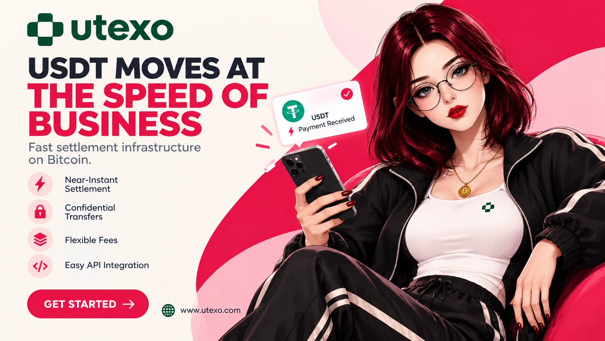 Bitcoina777's tweet photo. The use case is clear: Utexo focuses on cross exchange BTC and USDT settlement designed for highfrequency traders and market makers . It offers instant settlement predictable fees micro withdrawals and eliminates the need to pre-fund accounts across multiple venues

@utexocom https://t.co/g9EEe7IyzV