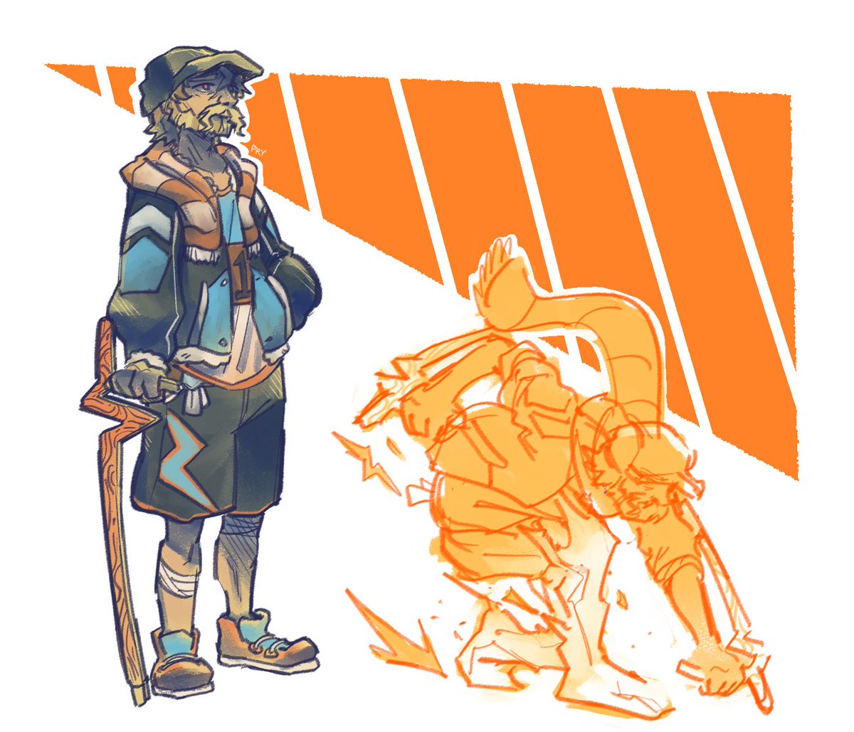 FryToons's tweet photo. "The Unworthy One", "The Bolt" &amp; "The Sister of Steel" #characterdesignㅤ https://t.co/wUwUvOWtll