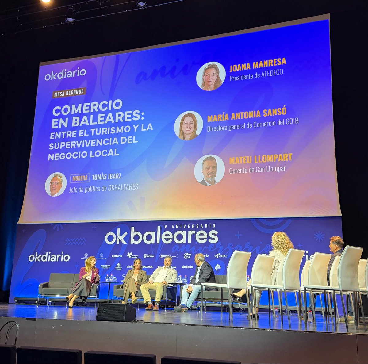 DavidDiezH's tweet photo. Un placer asistir al V aniversario de @ok_baleares compartiendo una celebración que pone en valor el compromiso con la información, la actualidad y la comunicación en nuestras islas. Enhorabuena a todo el equipo por estos 5 años de trabajo y por seguir contribuyendo al pluralismo https://t.co/bcDYym7u1t