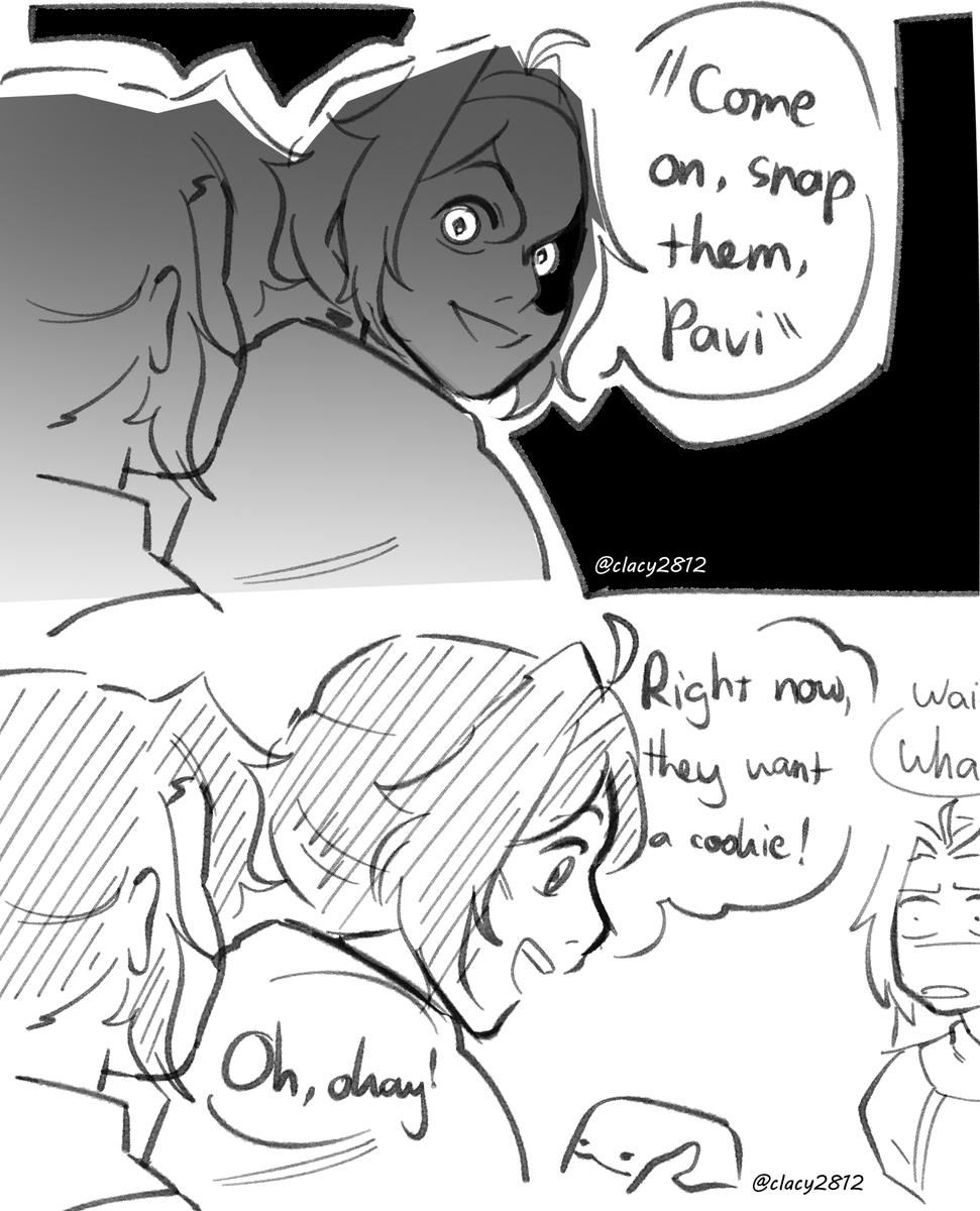ClacyYe's tweet photo. Quick doodle but i still like Pavi slightly lose some screws a few parts here and there
#AVSH #avatarsevenhavens #pavi #nisha https://t.co/QWHvz3ZC0B