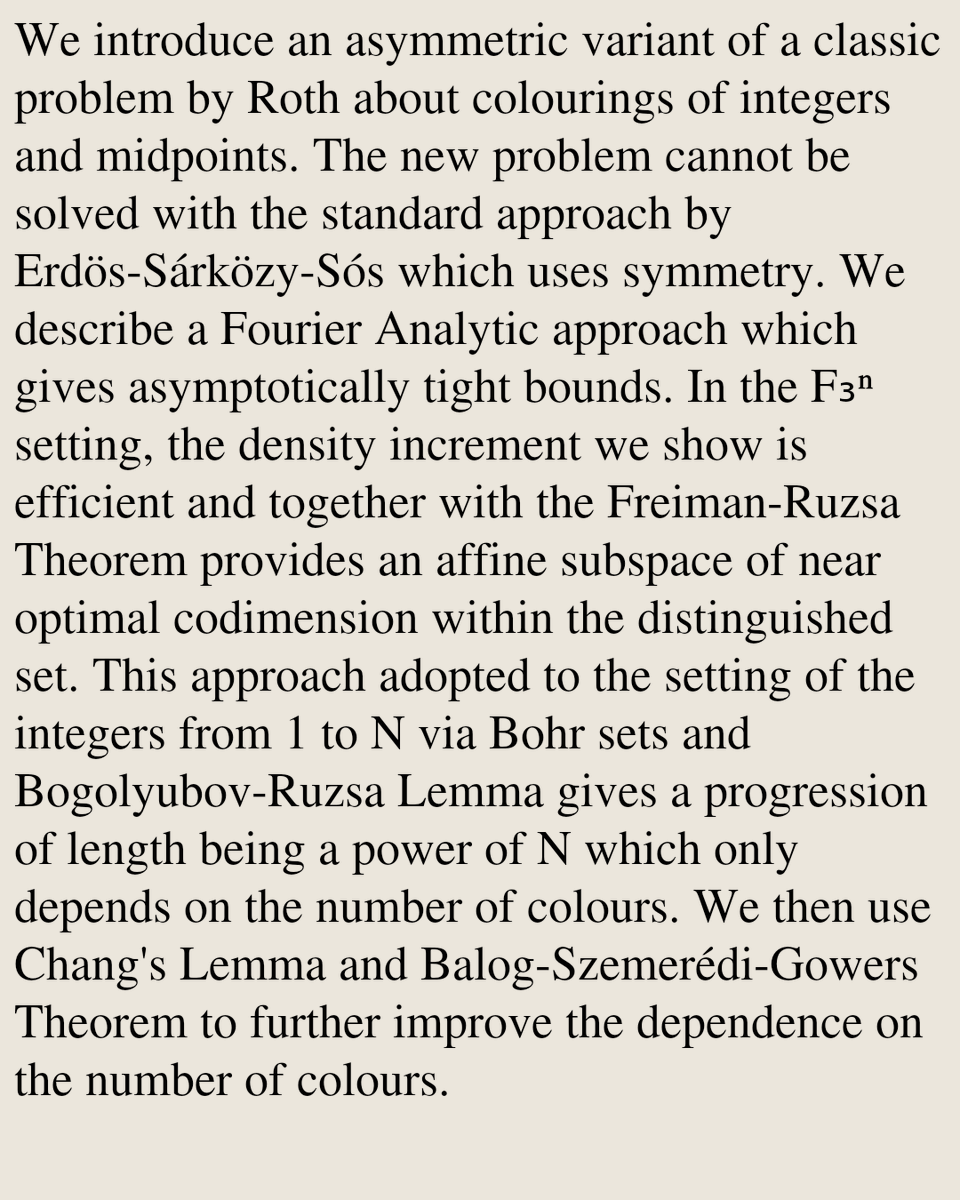MCombinatorics's tweet photo. Arithmetic Progressions in Midpoint Colourings

Tomasz Kościuszko
https://t.co/0UeamnOFDk [𝚖𝚊𝚝𝚑.𝙲𝙾 𝚖𝚊𝚝𝚑.𝙽𝚃] https://t.co/8GkJWjcJJC