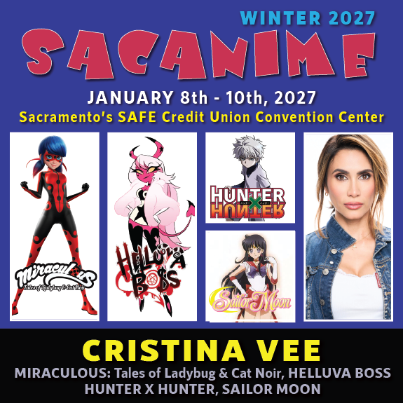SacAnime's tweet photo. Please welcome Cristina Vee to SacAnime Winter!

@CristinaVee can be heard in #SailorMoon, #TheSevenDeadlySins, #HunterXHunter, #Konosuba, #MadokaMagica, #DigimonAdventureTri, #FateStayNight, #KON, #DevilmanCrybaby, #LoveLive, #VictorAndValentino, #StevenUniverse, and many more! https://t.co/xzK9tjyTFP