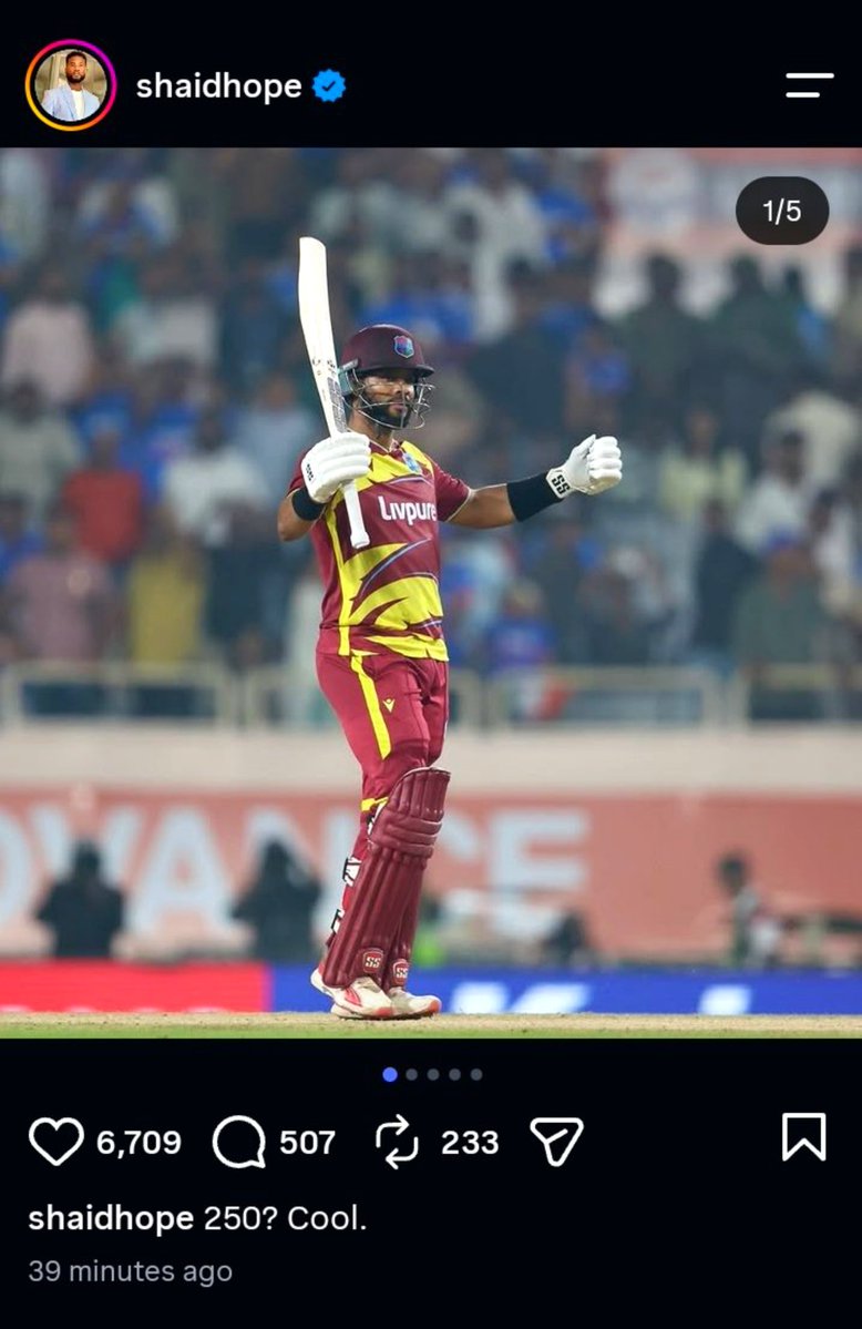 lKAOBOYSll's tweet photo. Bro opted out of the t20i scene and somehow became the main character anyway 😭🙏🏽💀 ( Shai Hope ) 

#INDvsWI #ShubhamanGill #ShaiHope #IND https://t.co/C7ADeLGw8r