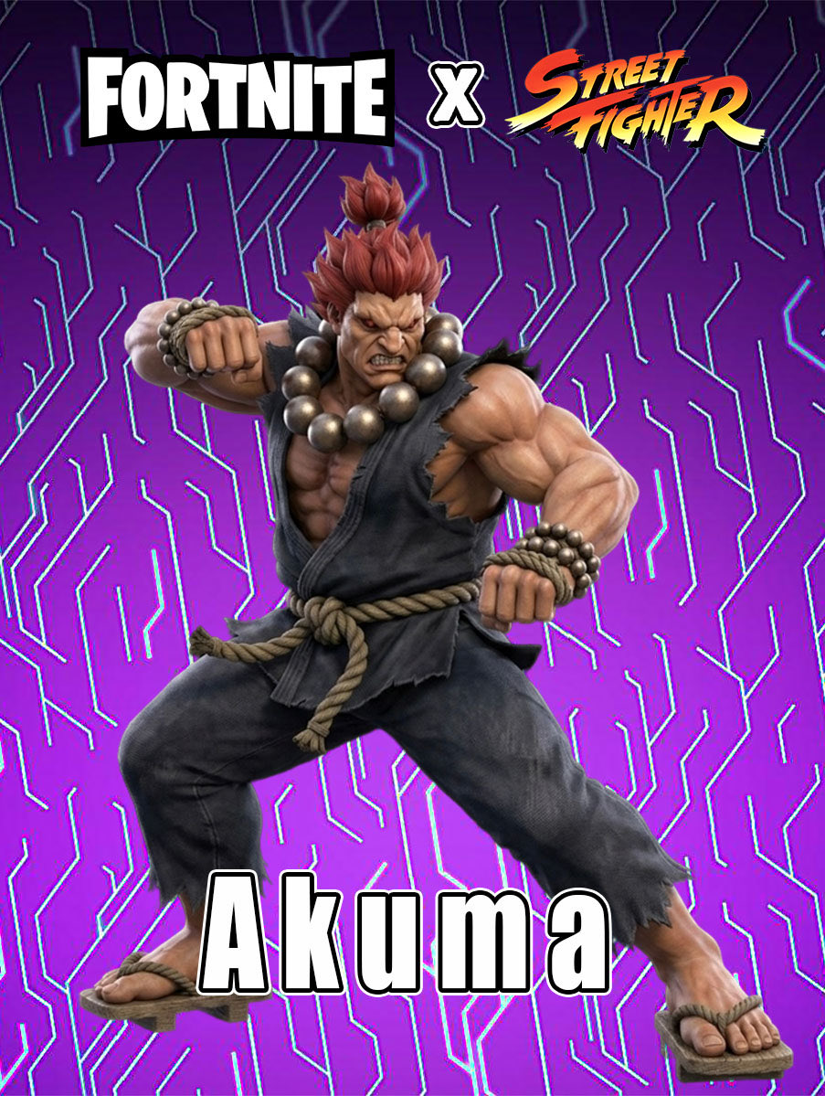 D1Scythe's tweet photo. @Street_Fighter @CONEY @LachlanYT @Lazarbeam That’s awesome but can we get these in Fortnite https://t.co/QqONPJCkLJ