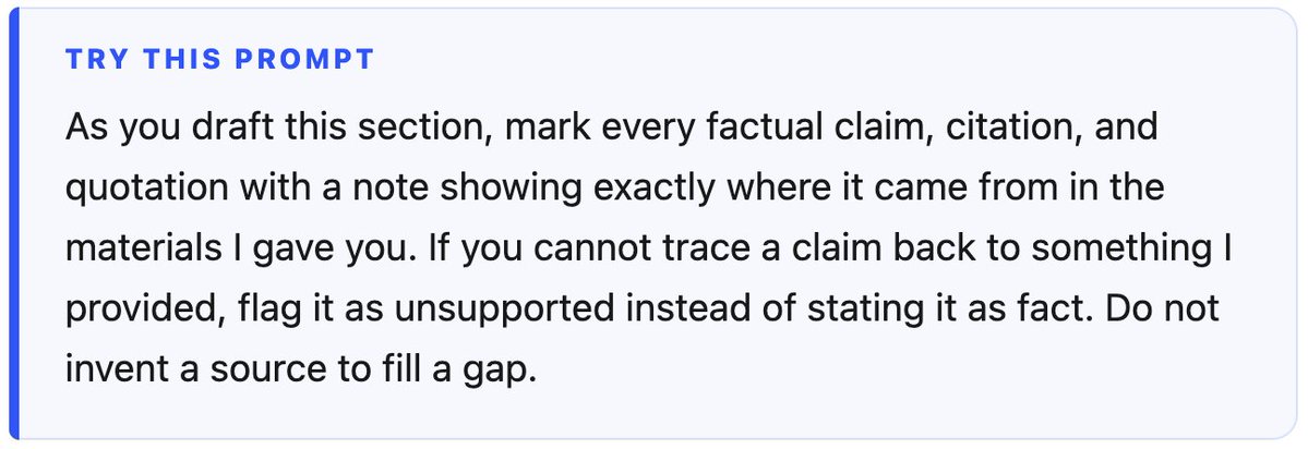 writedotlaw's tweet photo. You can also ask AI to help you check as it drafts, instead of leaving all the verification for the end.

This will not replace the steps above. It gives you a map of what still needs checking, which is faster than starting from a blank page every time. 7/8 https://t.co/A8fwWDFFoj