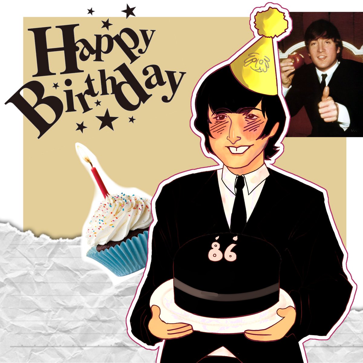 AnimSamY's tweet photo. DIBUJO PARA EL CUMPLEAÑERO, FELIZ CUMPLEAÑOS JOHN🥹🥹 de verdad qusiera haber echo un dibujo más detallado o hasta mismo una animación pero estoy muy débil para hacer cualquier vaina😭
.
.
.
.
#johnlennon #beatles #JohnLennon #TheBeatles #fyyy #fanartㅤㅤㅤㅤ https://t.co/o0T0FI512j