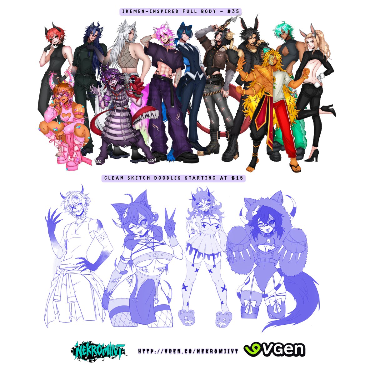 nekromiivt's tweet photo. (っ´ཀ`)っ C0MMS OPEN SOON!!

I'll be accepting my current waitlist tomorrow ♡

New waitlist will open Sunday, first come first serve!!

New prices do NOT affect current waitlisters !!

likes + rts appreciated ♡

🪦 https://t.co/i9W8ePj4cZ https://t.co/HWKPt80Yb1