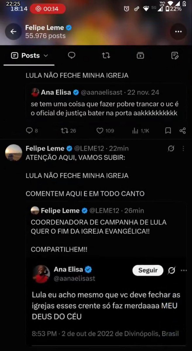 MOAdaAri's tweet photo. @jeanfelpp @aanaelisast Mas o print do suposto tweet tá gravado no perfil Felipe leme. Vcs vivem de fake News https://t.co/hx2tLE4HpK