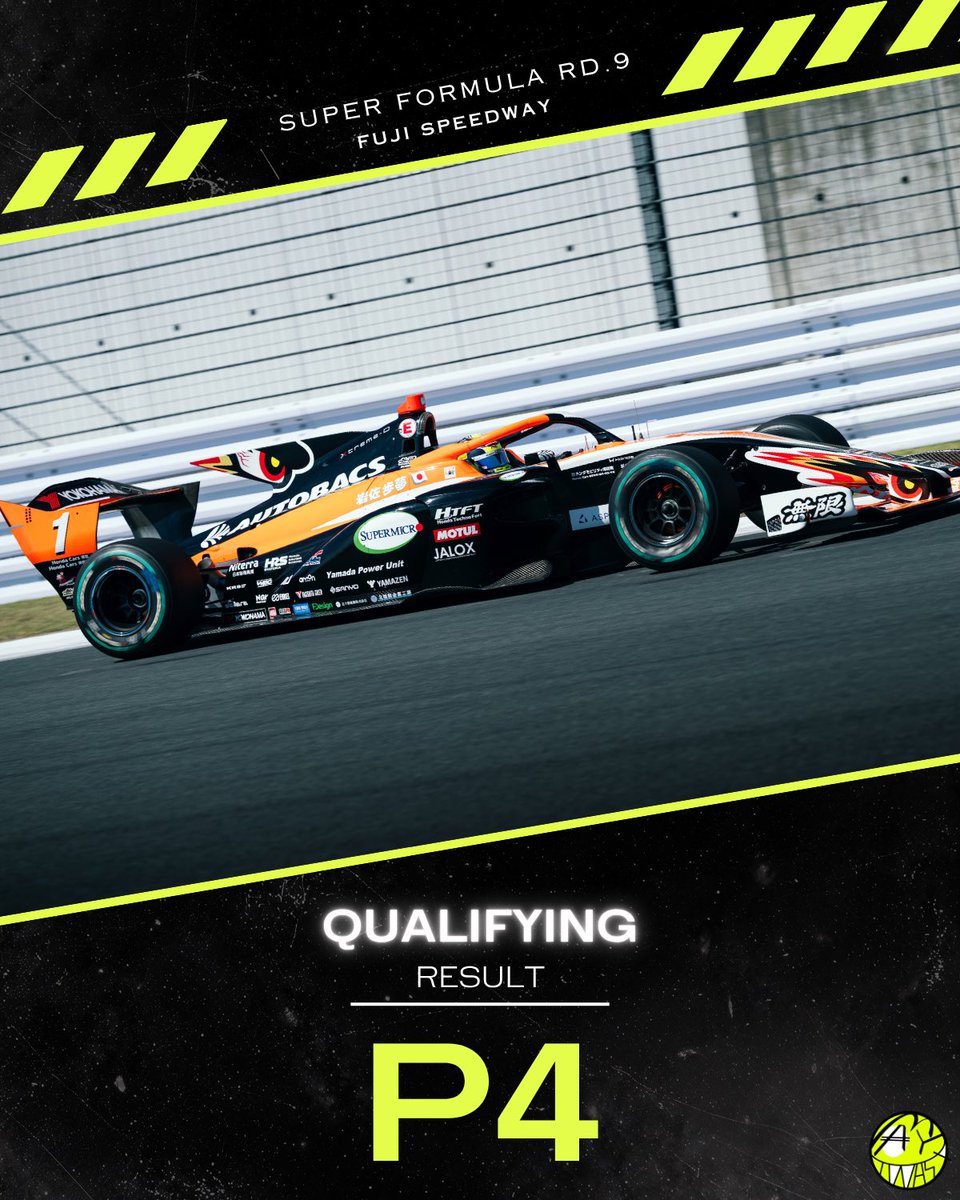ayumuiwasa_cars's tweet photo. SUPER FORMULA Rd.9
Qualifying : P4

#Honda #RedBull #TEAMMUGEN #SFormula https://t.co/U5vak2Qdwg
