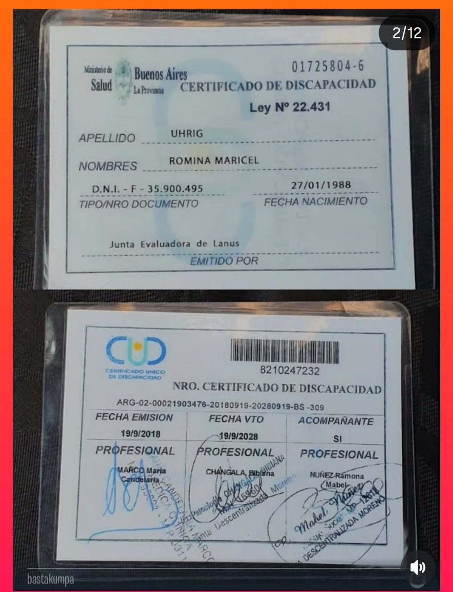 gauchotaso's tweet photo. Tanto decir que el kirchnerismo es una enfermedad mental,  aitene,  le dieron un certificado de discapacidad. https://t.co/FdaXOYev0e