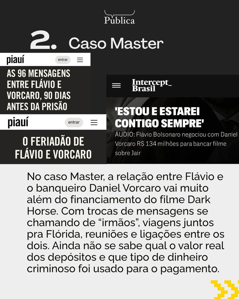 PortalJisoo_'s tweet photo. 🚨 Escândalos de CORRUPÇÃO envolvendo Flávio Bolsonaro.

FAV, RT E COMPARTILHEM! 

BRASIL ACIMA DE TUDO 
#AcordaBrasil #Eleições2026 https://t.co/JKYAb9CfGK
