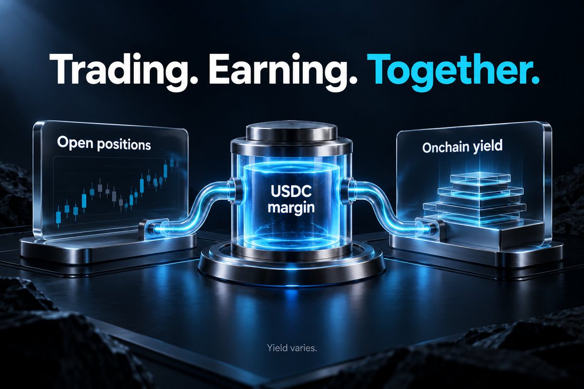 KooMarkets's tweet photo. Your position is active. Your margin can be too.

On Koo, USDC supporting open positions can continue earning onchain yield. You do not have to close the trade to keep your capital productive.

Yield varies. https://t.co/UeI6DDKuUH