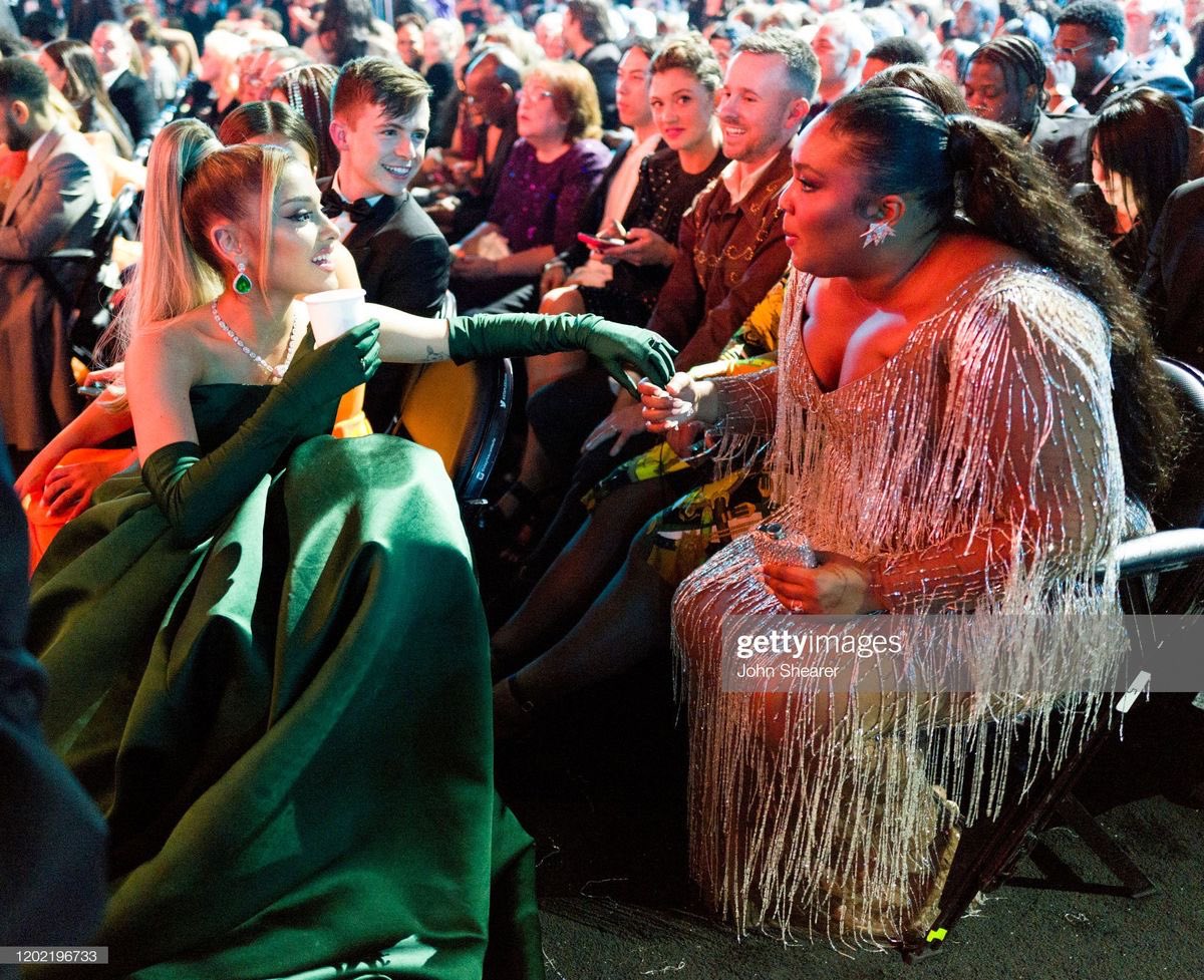 arianagbnewsnet's tweet photo. lizzo shares her admiration for ariana grande during a recent interview: ♡

“[..] she just touches my heart. i went and saw her perform her eternal sunshine tour. sang down, sang her heart out, [..] sang the fuck out of dangerous woman. honestly, i feel like i might get a little bit of heat for this, but she like one of the last divas, for real! like one of the last, like, big diva girls that we have. it’s the end of an era with her! [….] she earned that. she can fucking sing, bro. like, she writes, she produces, she sits, she vocal produces herself, she edits in pro tools. like, i’ve seen her work. extremely talented and giving, really giving. [..] we just live for her. i really live for her. i’m like, anything you do, if you lick a donut, im living for it.”