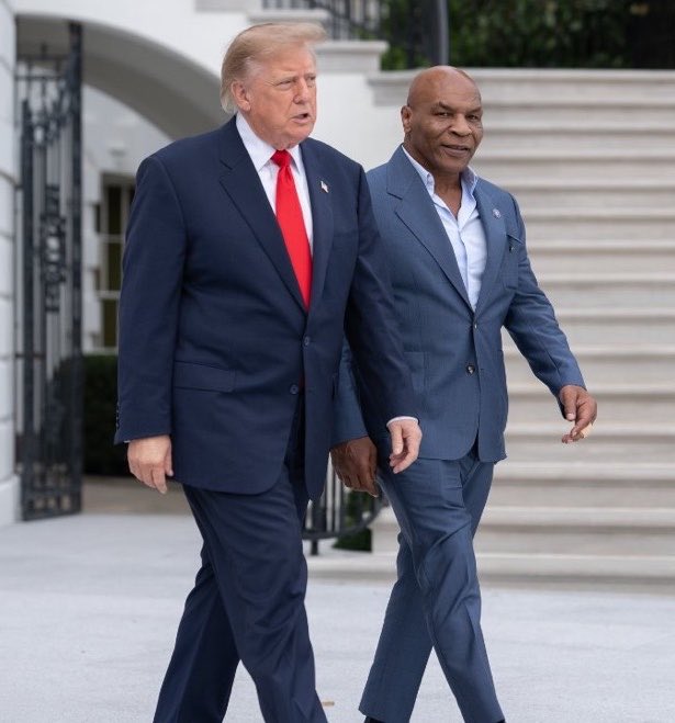 C_3C_3's tweet photo. The baddest Motherf*cker in the World and Mike Tyson. https://t.co/O3iw1yBt3p