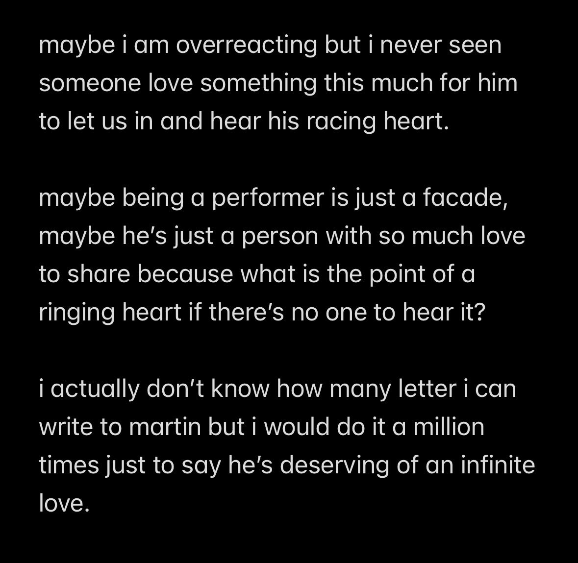 blumartine's tweet photo. i wish i could express every inch of my love just like you, martin. https://t.co/Kg49GbpZjx