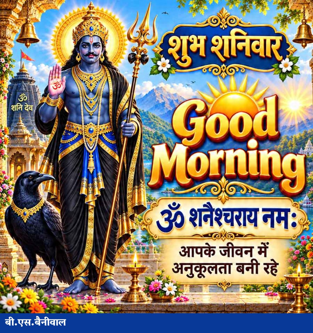 BBeniwal77's tweet photo. 🌄 प्रातःकालीन अभिनंदन 🙏
🚩जय श्री राम🙏
🚩जय श्री हनुमान  जी 🙏
🕉️ऊं शं शनैश्चराय नमः 🙏
🌅 आपका दिन शुभ एवं आनंदमय हो 🙏 https://t.co/aqS67FYj6d