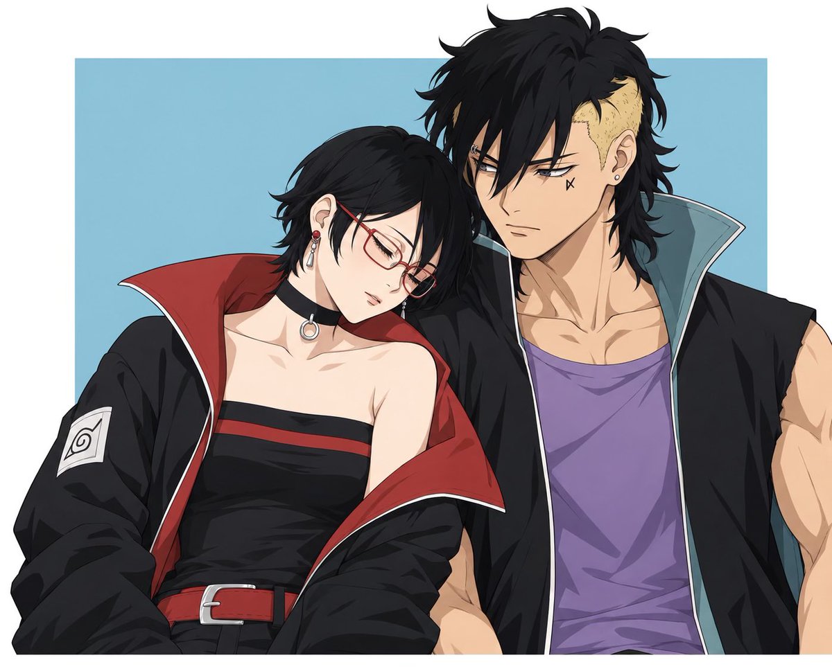 Kawakings's tweet photo. Sleepy 😴 

#kawasara #kawaki #sarada #boruto #twobluevortex #fanartㅤ https://t.co/kUaraRI6Ad
