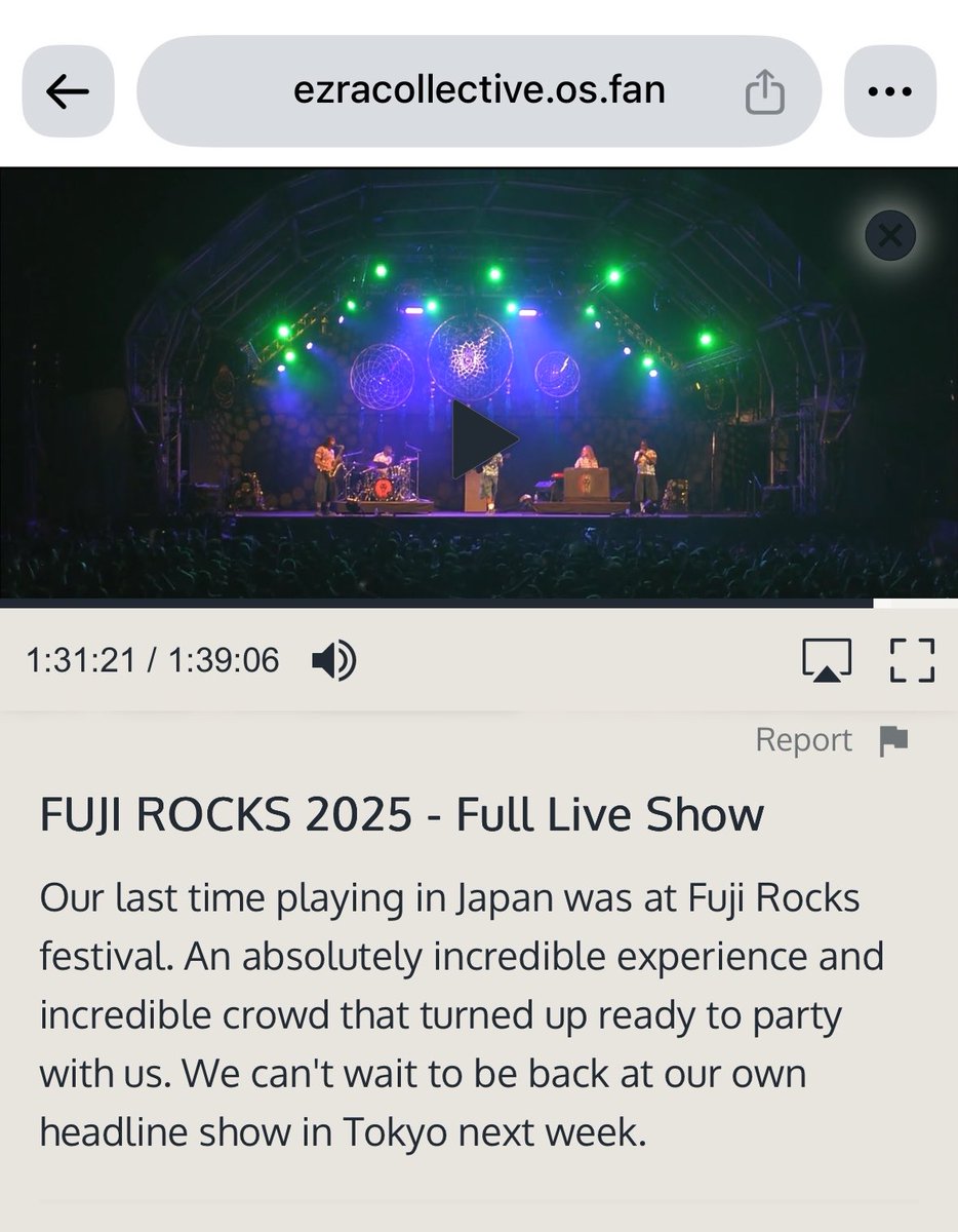 happynewage's tweet photo. 来日に先立って、去年のフジロックの動画がフル尺でEzraのサイトに上がってた🙌We are ready 💃🏻🕺🏽この脚は踊る為にある！来週のEzra Collective のライブ楽しみだなー https://t.co/hIsQFnOWX0