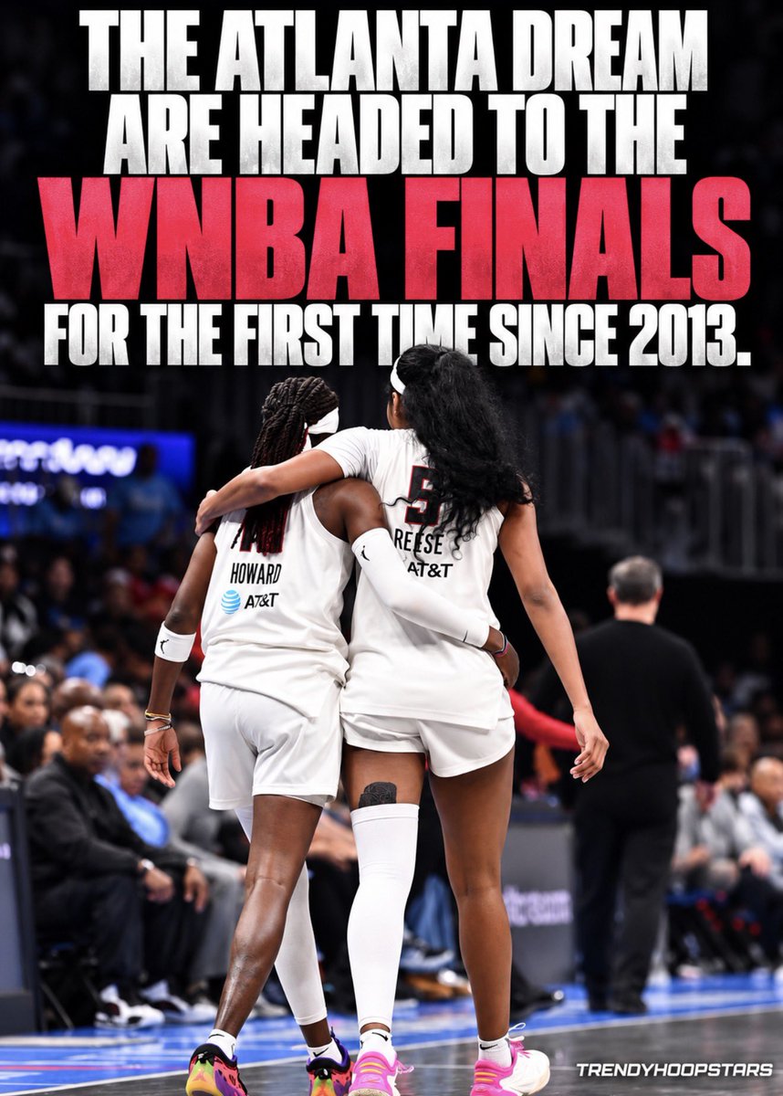 trendyhoopstars's tweet photo. The wait is finally over! For the first time since 2013, the Atlanta Dream are headed back to the WNBA Finals! ✨ https://t.co/0NwV4SHpa7