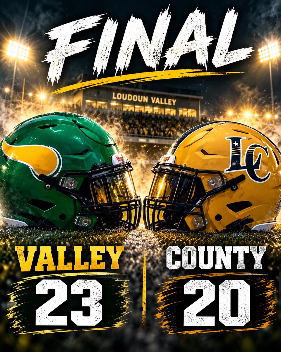 FBvikingstrong's tweet photo. Final 🏈

Valley 23
County 20

Vikings move to 6-0 on the season. https://t.co/8OL0KTFxcJ