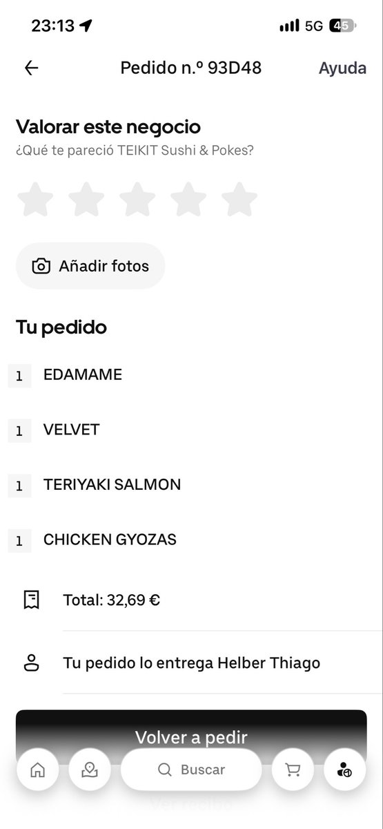 Fernan_Ricky's tweet photo. @ubereats_es está horrible. Pides una cosa y te llega otra totalmente diferente y te dice los agentes IA que después de investigar determinan correcto el pedido. https://t.co/wLO3Z6djmC