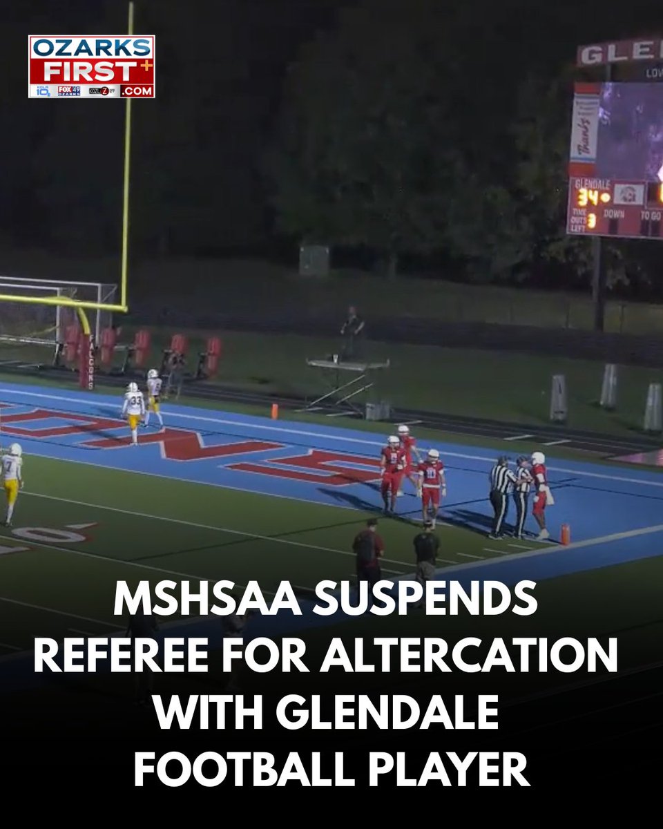 ozarks_first's tweet photo. “We were made aware of the situation, and the official in question has been suspended indefinitely,” MSHSAA Director of Communications confirmed to Ozarks First. https://t.co/qnAWTXEjAt