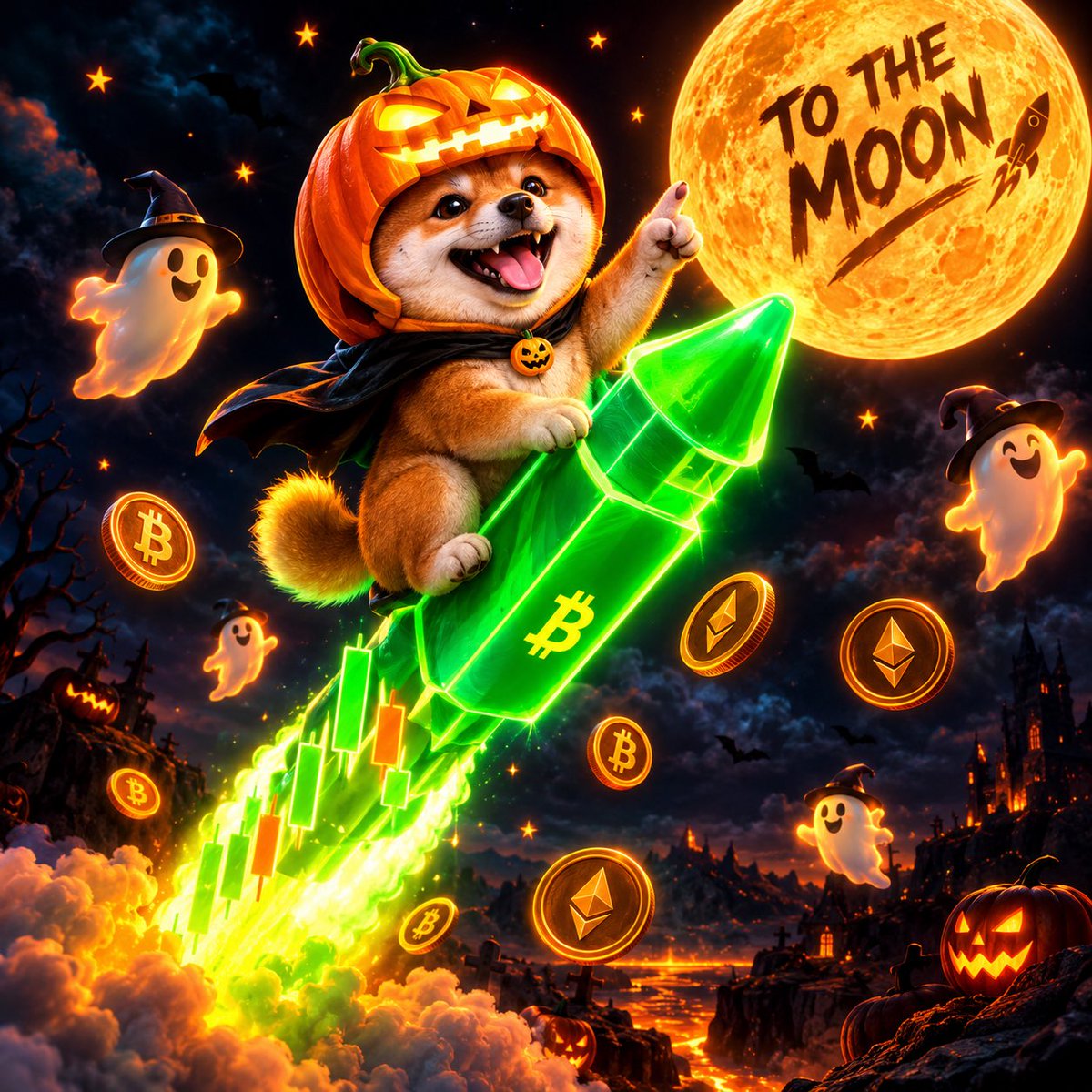 PumpDogeCoinX's tweet photo. @thePaulMcDonald Loading up the pumpkins for the spookiest pump this October. $PDOGE is brewing something crazy. 100% safe, 1% feeding real-world shelter dogs! 🎃🐕👀 https://t.co/02d6uKGs0Q