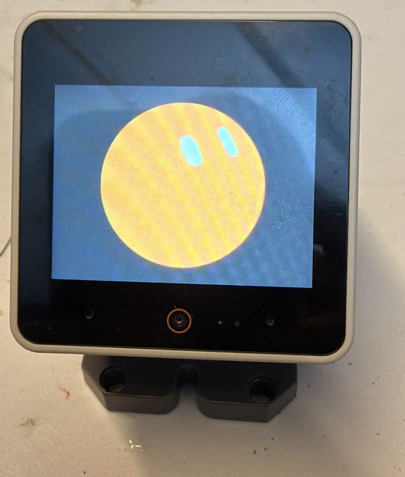 fax_v2_0's tweet photo. In a few days, I’m going to release my backend bridge and custom firmware for @M5Stack #StackChan that interfaces with #grokbot @bot https://t.co/zlOgQ9ypFq